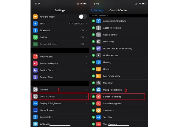 Add Screen Recording To Control Center