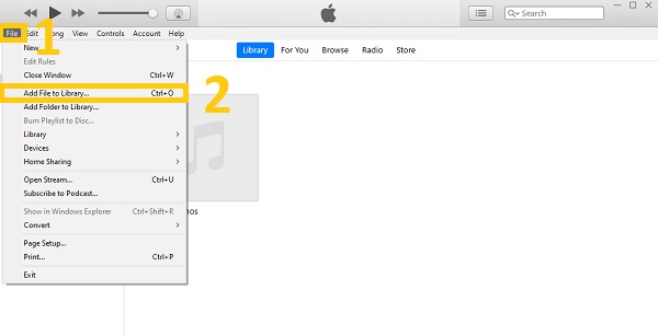 Bestand iTunes toevoegen