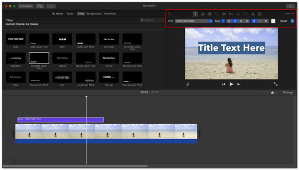 iMovie Mac toevoegen