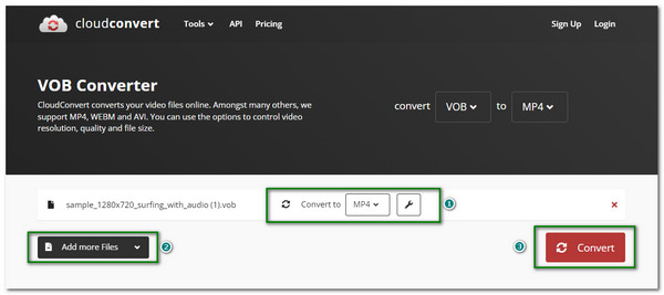 Convert VOB To MP4 CloudConvert