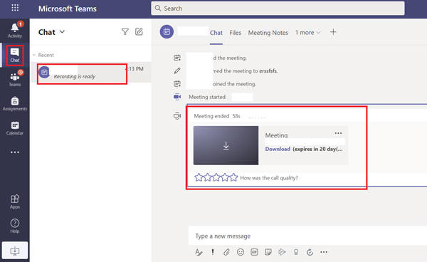 Pronađite videozapise Microsoft Teams