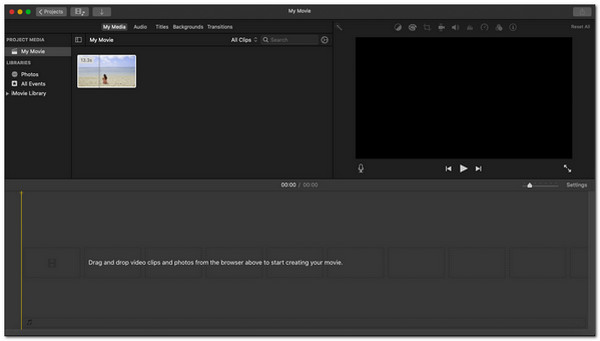 Découpeur vidéo iMovie