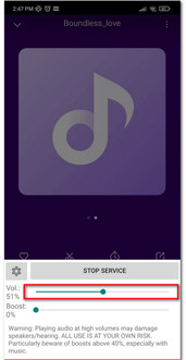 เพิ่มระดับเสียง MP3 Android