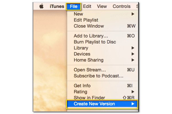 iTunes Converteer MP4 naar WAV