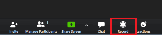 Record A Zoom Meeting