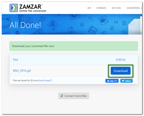 Zamzar Download