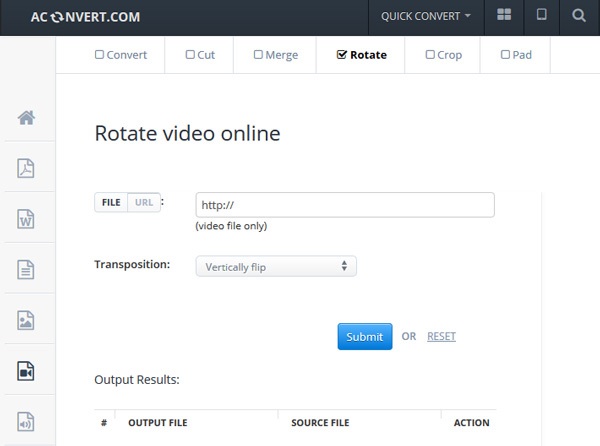 Aconvert WEBM Video Editor