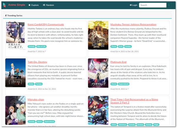 AnimeSimple-Website