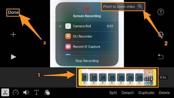 Recortar video iMovie iPhone iPad