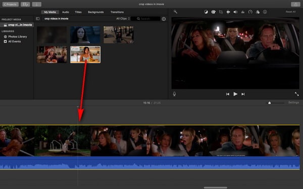 iMovie Adicionar arquivos MAC