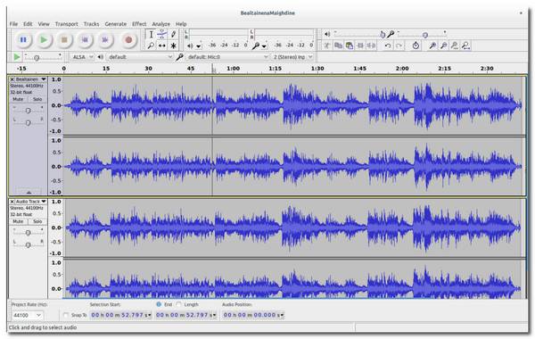 Kompresor MP3 Audacity