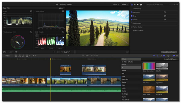 Wzmacniacz jakości wideo Final Cut Pro X