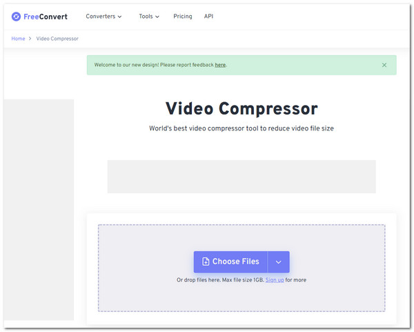 用於 Discord 的 FreeConvert 視頻壓縮器