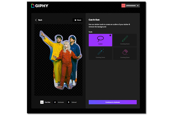 Giphy Lasso ตัดออก