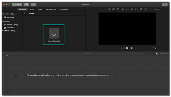 Importar medios de iMovie