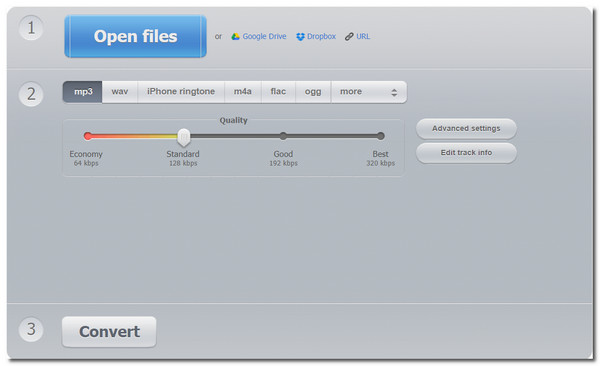 Online Audio Converter MP3 kompresor