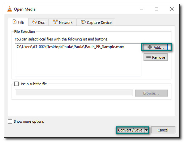 VLC Lisää selain Lisää ääni videoon