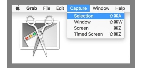 Snip on Mac Using Grab
