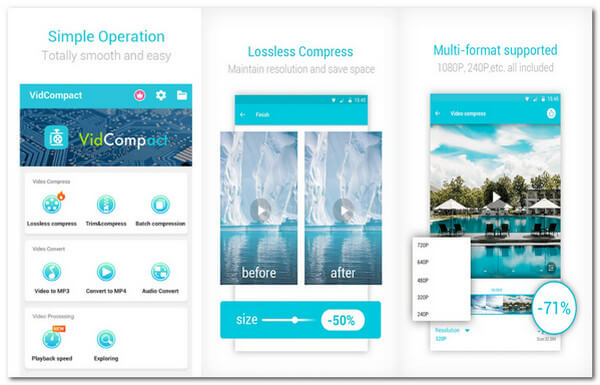 VidCompact Compress Video pe Android