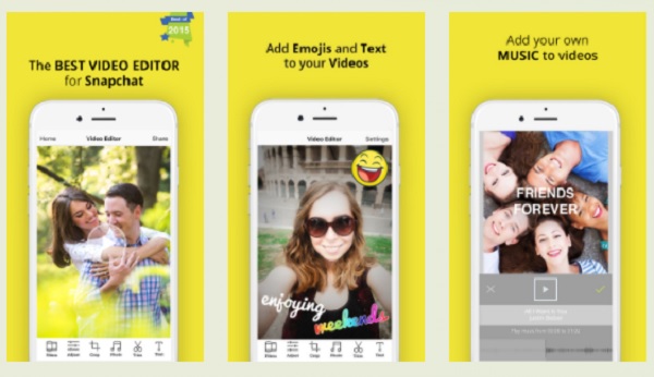 Video Snap Editor Taglia i video di Snapchat