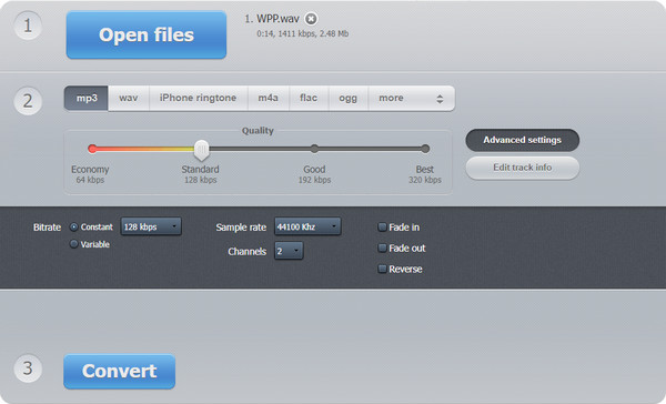 Audio Converter Advanced Settings