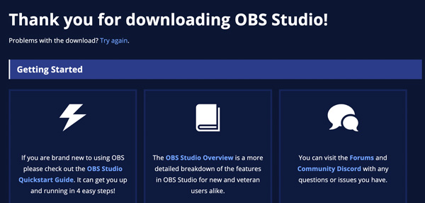 OBS MAC Thankyou Download