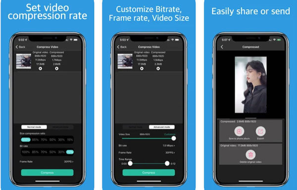 O compressor de vídeo para IOS