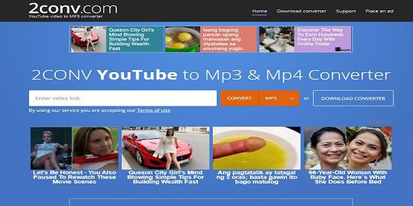 2conv-Site wie VidtoMP3