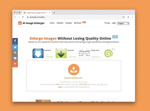 AI Image Enlarger Επέκταση εικόνας