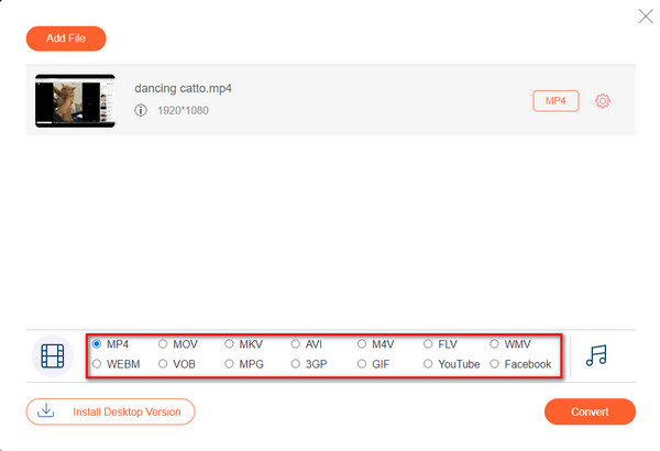 AnyRec Choose File Format