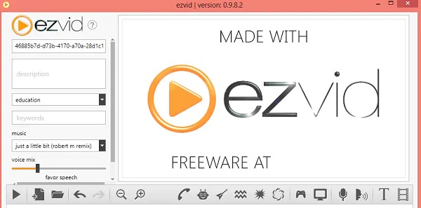 EZVID Windows 8 스크린 레코더