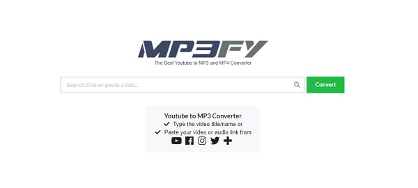 Sito MP3fy come Vid in MP3