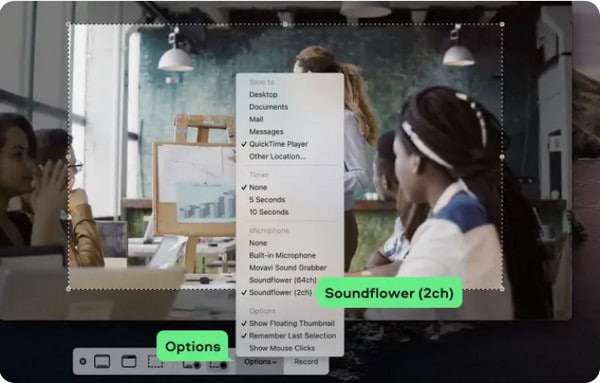 SoundFlower Quicktime Rakam Audio pada Mac
