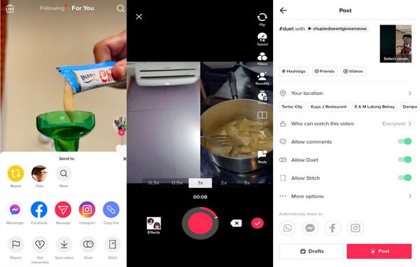 TikTok Come creare uno schermo diviso su TikTok