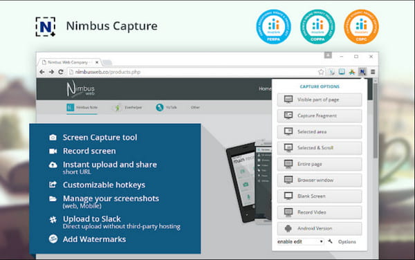 Nimbus Capture Web 启动器记录器