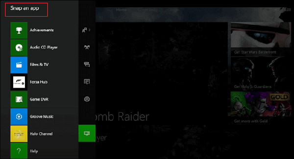 Snap An App Deschideți Joc DVR Xbox