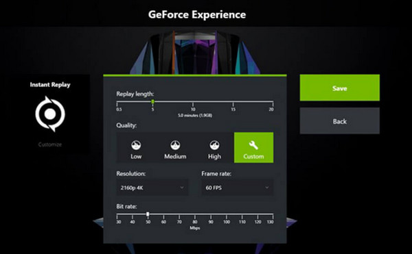 Мгновенное воспроизведение оверлея GeForce