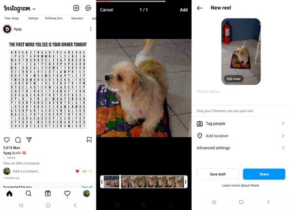 Instagram Instagramの投稿に音楽を追加する方法