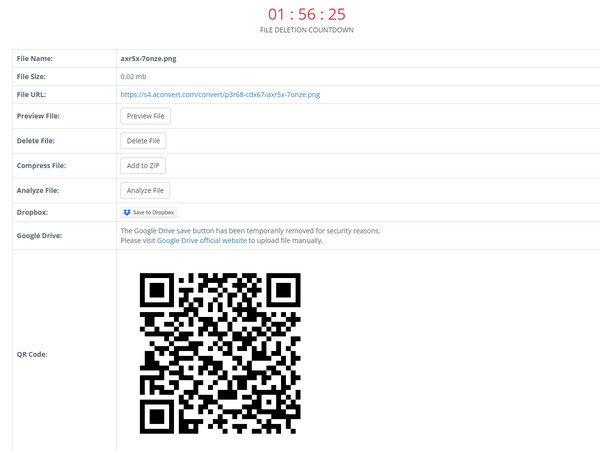 AConvert Töltse le a QR-kód GIF-et APNG-be