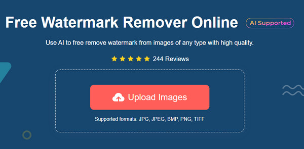 AnyRec Upload Images Remove Watermark from Photoshop