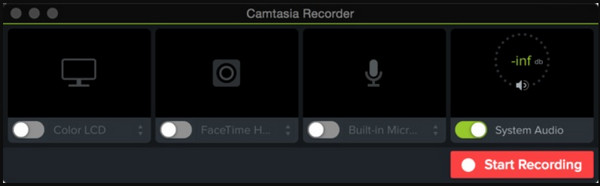 Camtasia Avvia registrazione Registra un webinar