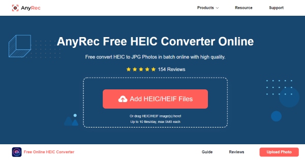 無料の HEIC コンバーター オンライン