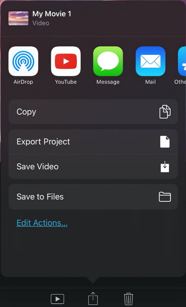 iMovie Done Save Video iPhone पर वीडियो को कैसे धीमा करें