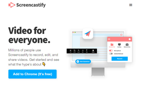 Screencastify Chrome Screencastify 확장 프로그램에 추가