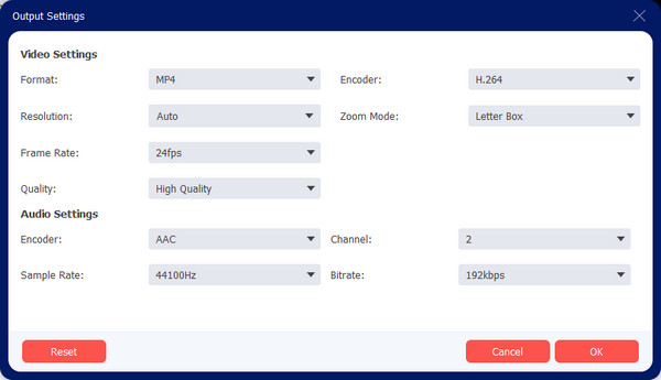 AnyRec Output Settings