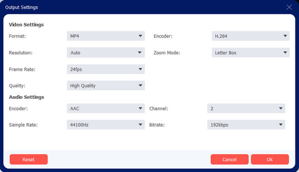 AnyRec Output Setting