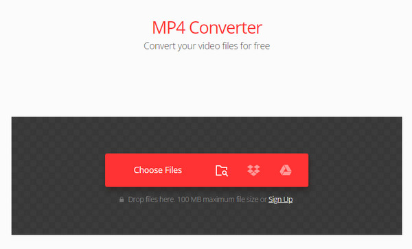 Convertio Pilih Fail Google Drive Dropbox