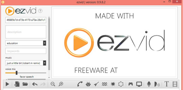 เครื่องบันทึกหน้าจอ EZVID HD