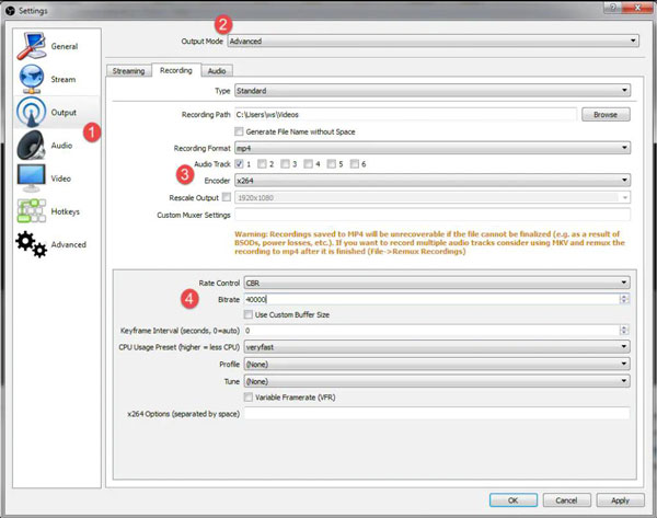 OBS Best Recording Settings