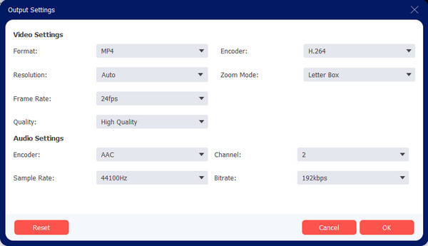 AnyRec Output Settings